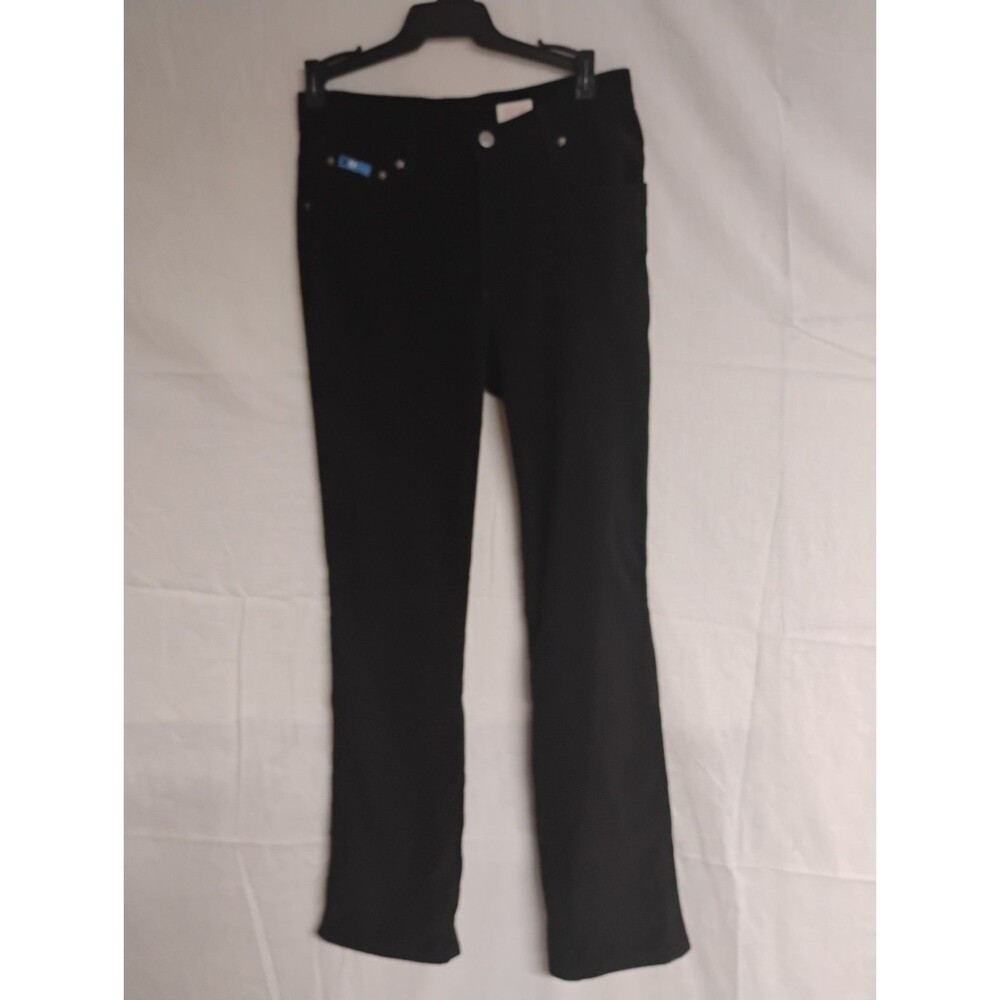 American Flavour Size 7/8 Women's Pants Stretch Black Velvet Velour Casual